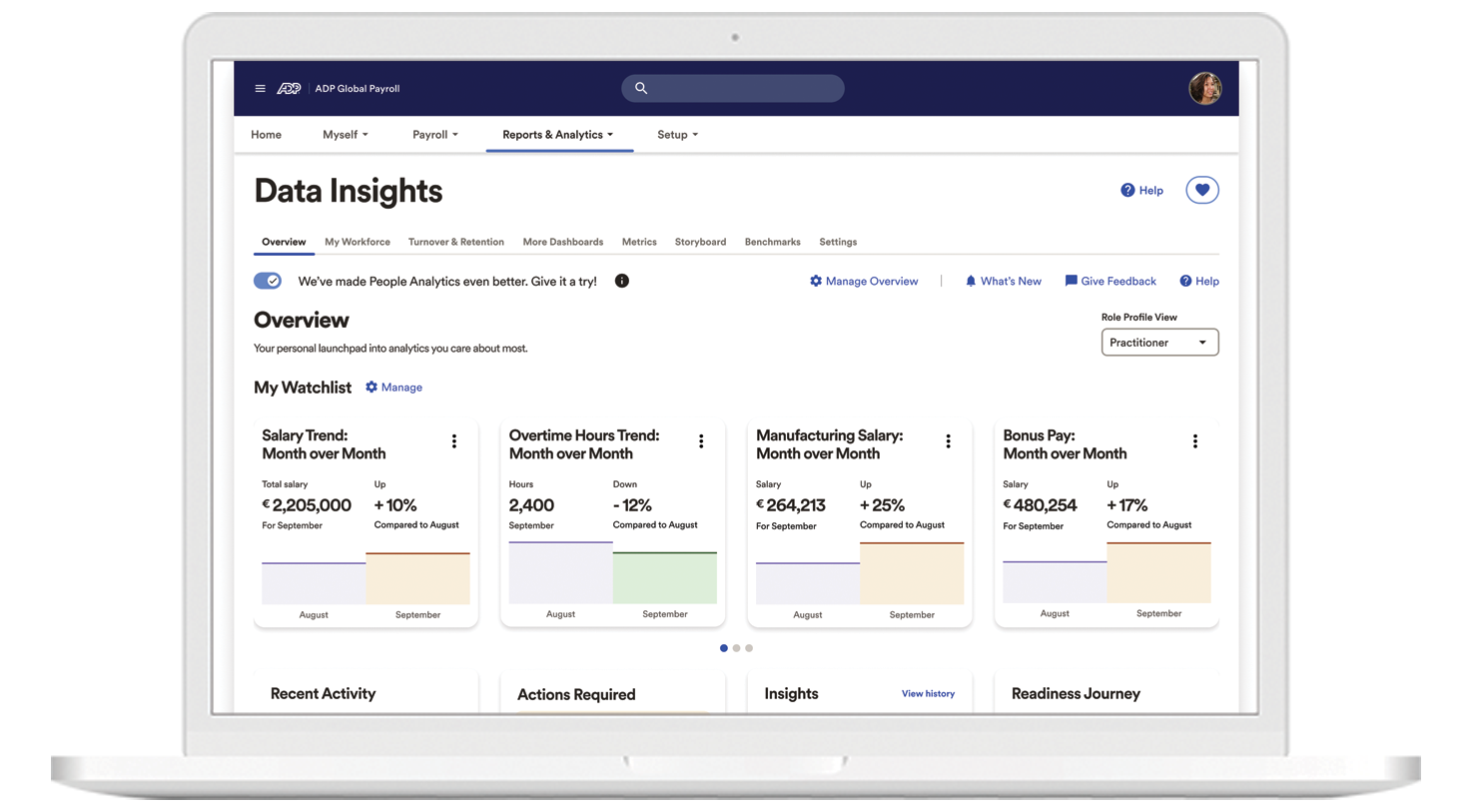 Analytics in one click